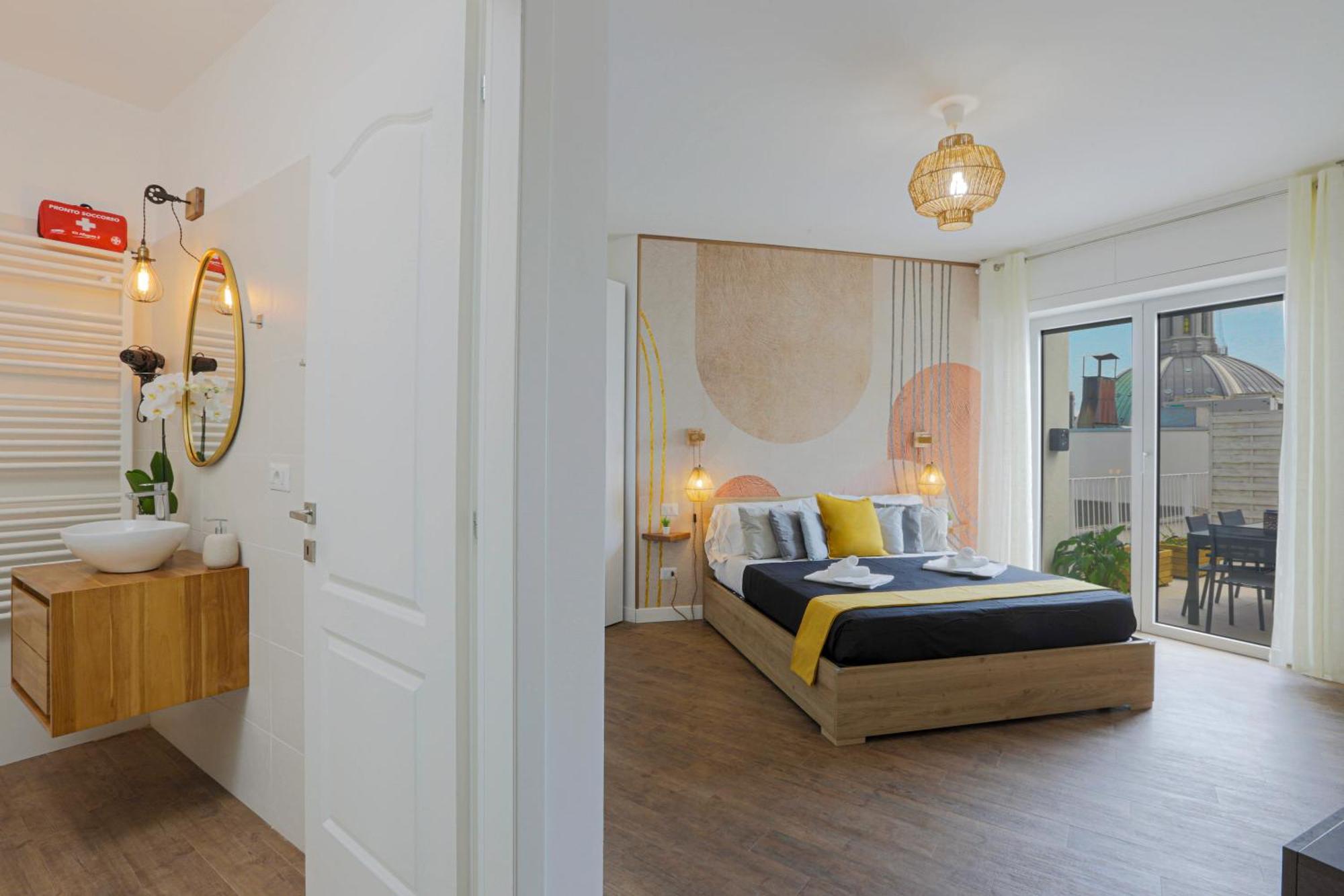 热那亚Attico Luxury Con Parcheggio E Terrazza Vista Mozzafiato公寓 客房 照片