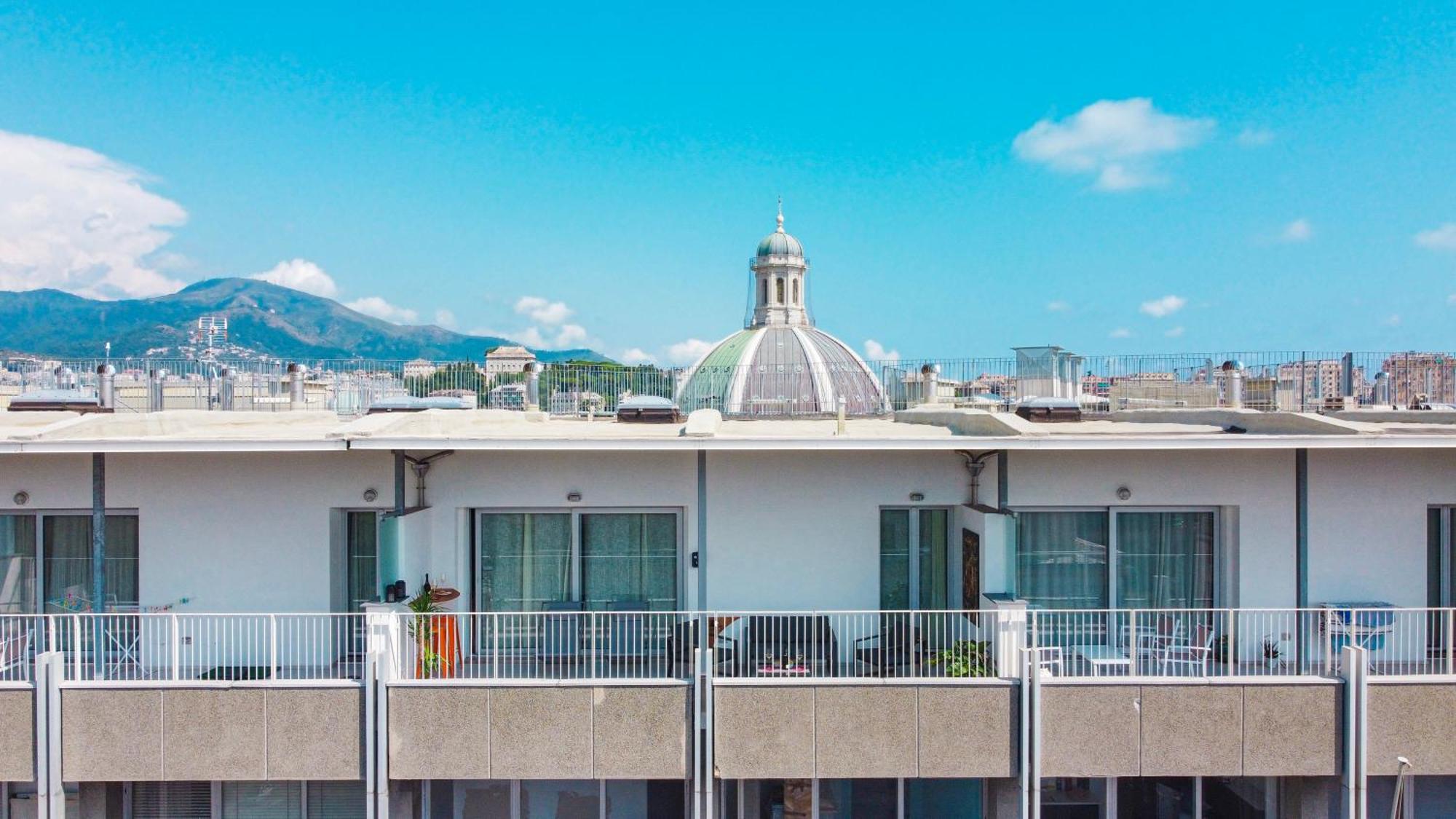 热那亚Attico Luxury Con Parcheggio E Terrazza Vista Mozzafiato公寓 外观 照片